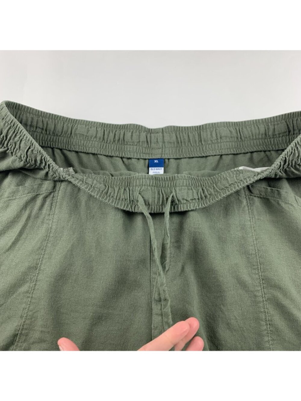 Old Navy Arugula Linen Blend Pull On Shorts XL - Picture 2 of 5